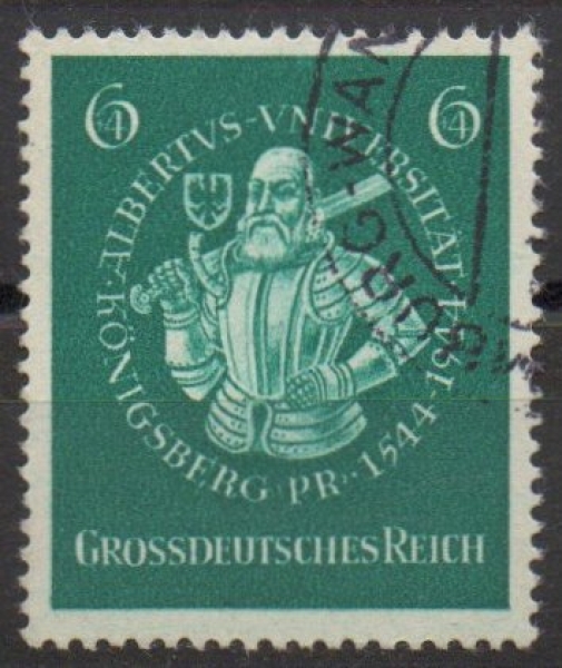 Michel Nr. 896, Albertus-Universität gestempelt.